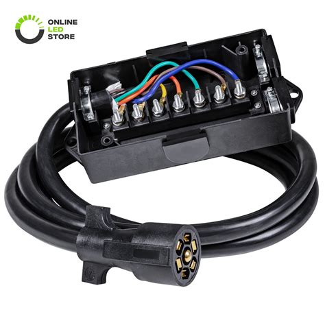 7 pin trailer wiring junction box|7 wire trailer terminal block.